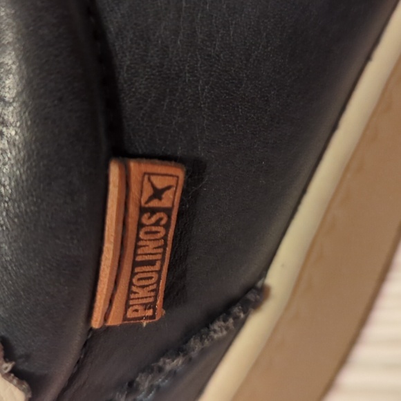 Pikolinos Leather Lace Up Shoes Blue Sneakers Womens Sz 40 / 9 - Picture 3 of 8